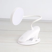 RECHARGEABLE ROUND CLIP-ON LIGHT (WHITE)